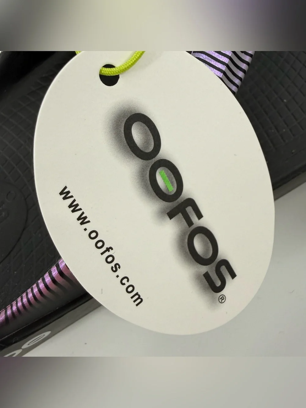 OOFOS OOlala Limited Edition Sandal Womens Size 7 Disco Zebra Recovery Cushion